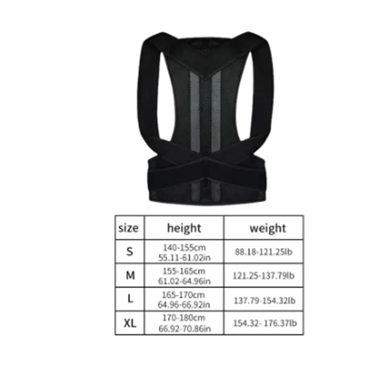 1PC Humpback Correction Sports Adult Back Correction Strap Spine Correction Anti-Hunchback Fixed Back Correction Belt for Adult