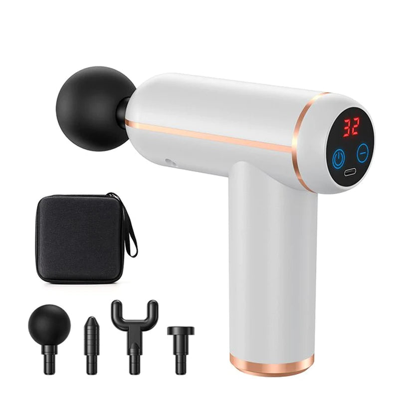 MUKASI Massage Gun Portable Percussion Pistol Massager for Body Neck Deep Tissue Muscle Relaxation Gout Pain Relief Fitness
