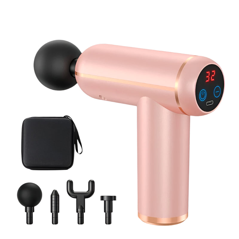MUKASI Massage Gun Portable Percussion Pistol Massager for Body Neck Deep Tissue Muscle Relaxation Gout Pain Relief Fitness
