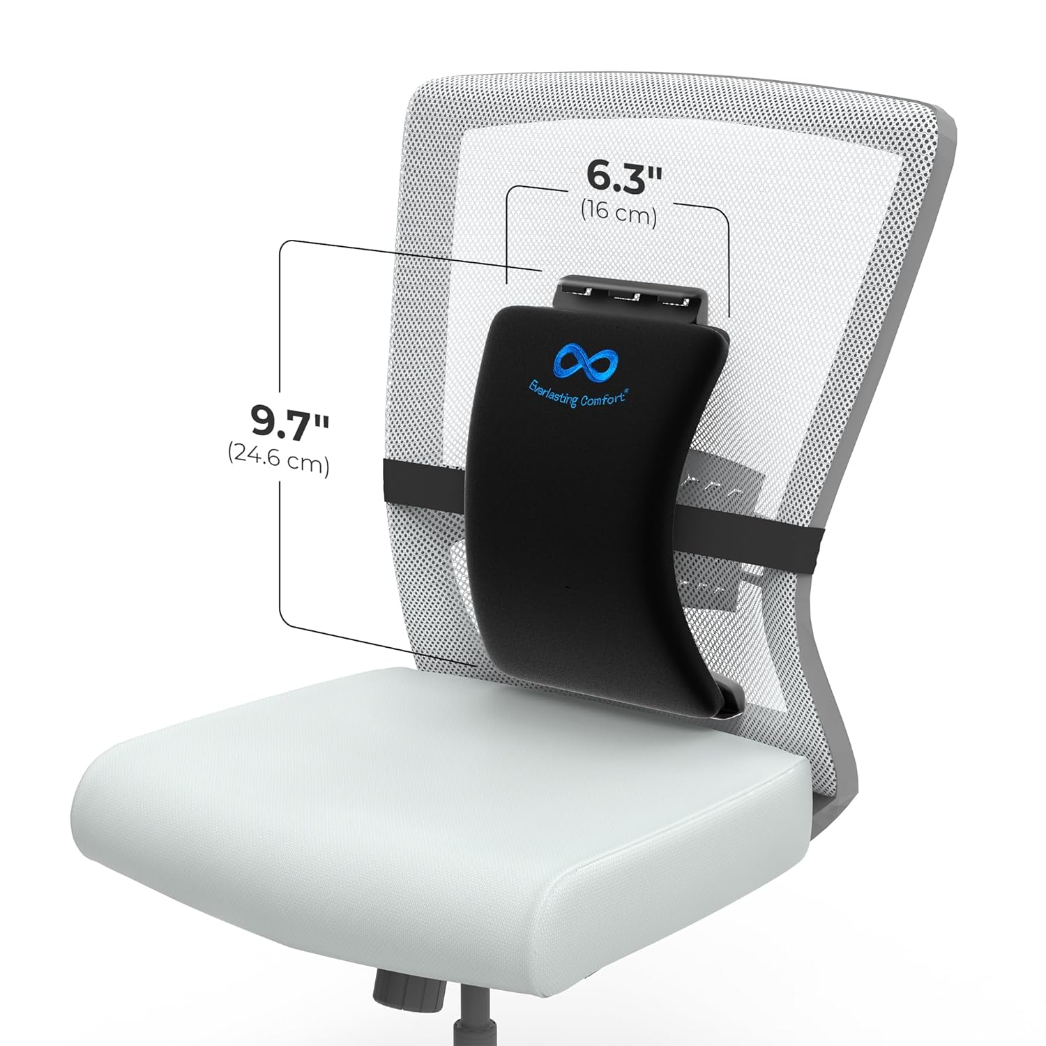 Adjustable Back Stretcher for Lower Back Pain Relief - Spine Decompression Device with Lumbar Support, 88 Acupressure Nodes, and Memory Foam Pad