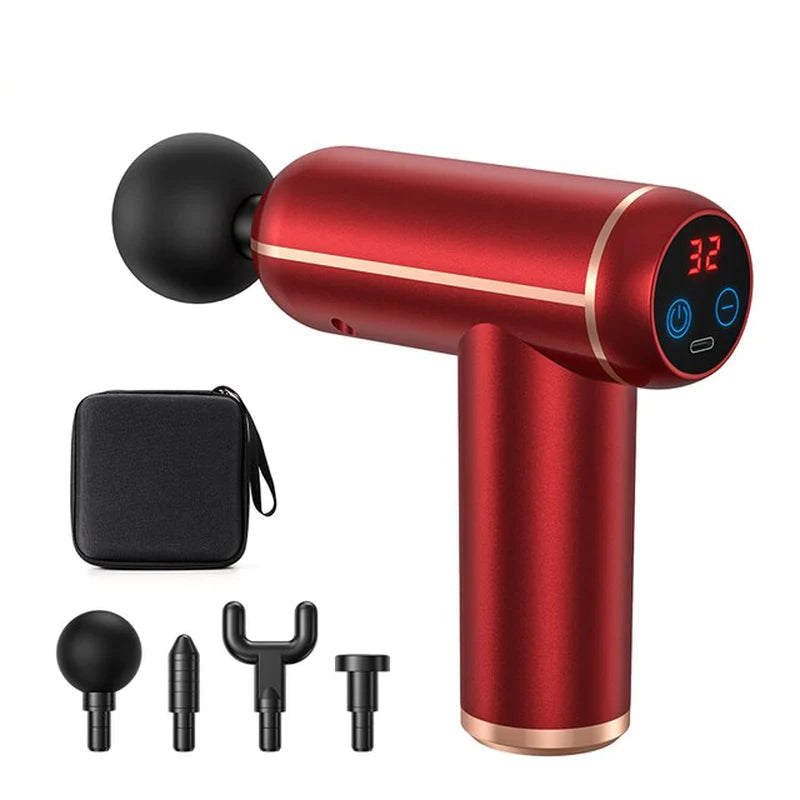 MUKASI Massage Gun Portable Percussion Pistol Massager for Body Neck Deep Tissue Muscle Relaxation Gout Pain Relief Fitness